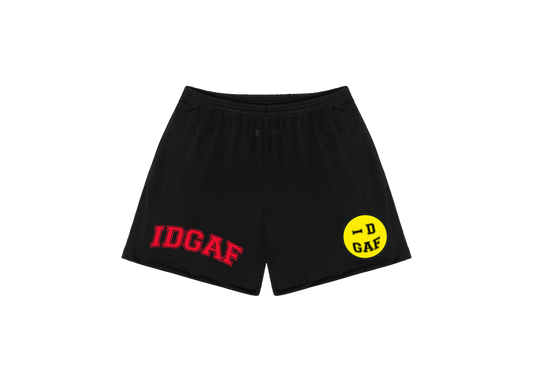 IDGAF Mascot Mesh Short Black